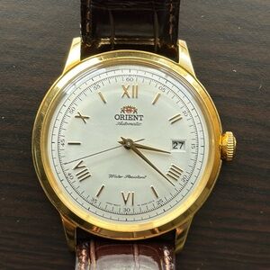 Orient Bambino V2 2nd Gen Men’s Dress Watch - Gold